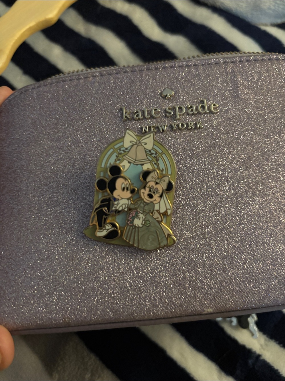Mickey & Minnie Disney pin wedding